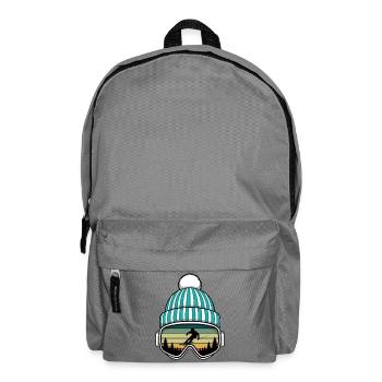 Retro Apres Ski Party Crew Snow Skiing Ski - Backpack - elephant grey - Front