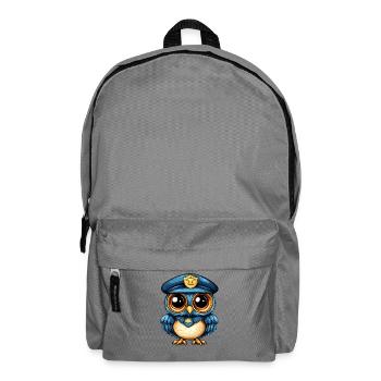 Blue Police Owl Watch - Backpack - elephant grey - Front