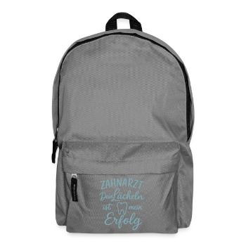 Dentist Your smile is my success - Backpack - elephant grey - Front