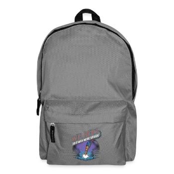 Welders Do It With More Spark Welding Fabrication - Backpack - elephant grey - Front