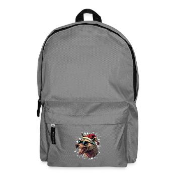 Hyène Noël drôle - Sac à dos - gris éléphant - Devant