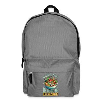 Nutritionniste Rien n’a le goût d’un bon coach de santé - Sac à dos - gris éléphant - Devant