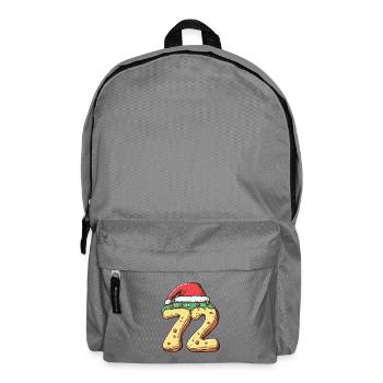 72 Number Cookie Christmas - Backpack - elephant grey - Front