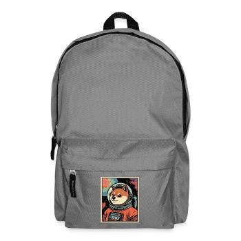Astronaute de Space Shiba - Sac à dos - gris éléphant - Devant