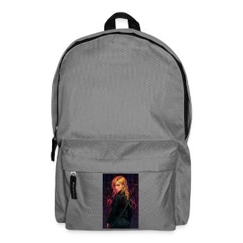 Female fighter with double sabre in the dark - Backpack - elephant grey - Front