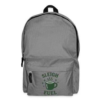 Sleigh Fuel Coffee Mug Holiday Humor - Backpack - elephant grey - Front