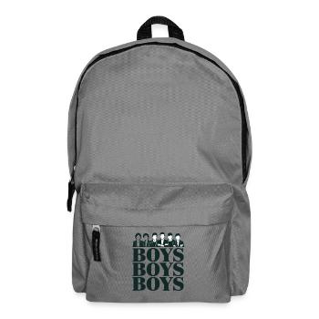 Silhouettes de garçons Motif d’équipe stylé - Sac à dos - gris éléphant - Devant