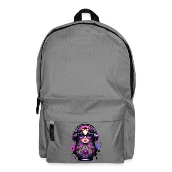 Russian Matryoshka Music Russia Russian - Backpack - elephant grey - Front