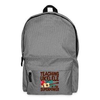 Hawaiian Ukulele Uke Teaching - Rucksack - Mittelgrau - Vorne