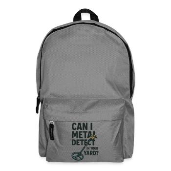 Puis-je détecter des métaux dans votre jardin Détecteur de plaisir - Sac à dos - gris éléphant - Devant