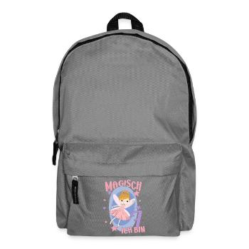 7th Birthday Fairy 7 Year Girl Birthday Motif - Backpack - elephant grey - Front