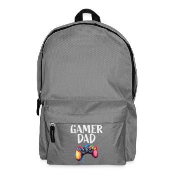 Gamer Dad Controller Splash - Backpack - elephant grey - Front
