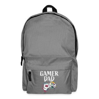 Gamer Dad Controller Kunst - Rucksack - Mittelgrau - Vorne