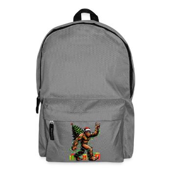 Bigfoot Christmas Light Hero - Backpack - elephant grey - Front