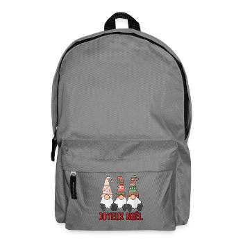 Frau Joyeaux Noel 3 Nordische Zwerge Winterweihnachten - Rucksack - Mittelgrau - Vorne