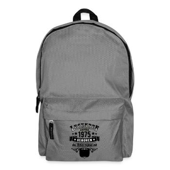 Legenden wurden 1975 geboren Geburtstag eintragen - Rucksack - Mittelgrau - Vorne