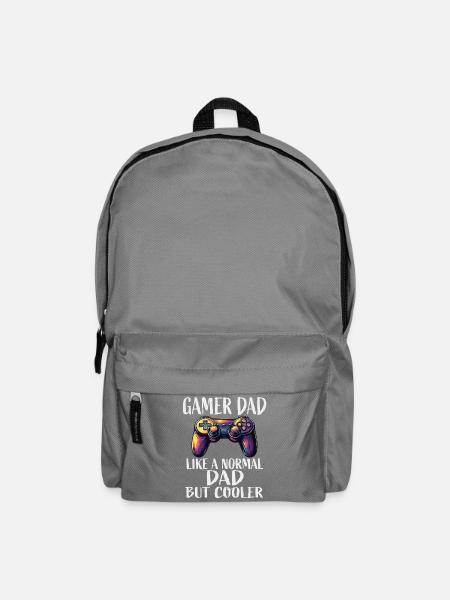 Gamer Dad Cooler Controller Spruch - Rucksack - Mittelgrau