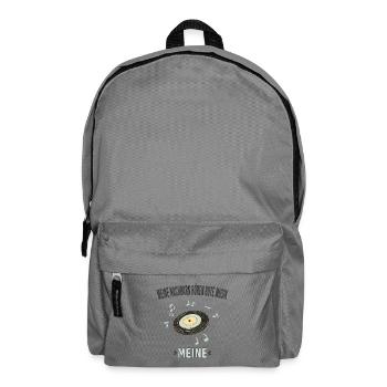 Meine Nachbarn hören gute Musik – Meine - Rucksack - Mittelgrau - Vorne