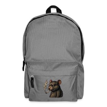 Smoking Rat - Backpack - elephant grey - Front