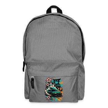 JDM Driftcar, Sakura Smoke, Japan Style - Rucksack - Mittelgrau - Vorne