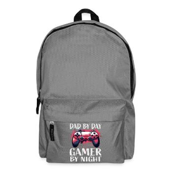 Gamer Dad Day Night Controller - Backpack - elephant grey - Front