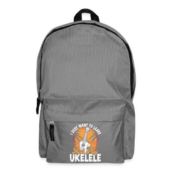 Hawaiian Ukulele Uke I Just Want - Rucksack - Mittelgrau - Vorne