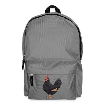 Illustration du Coq Noir - Sac à dos - gris éléphant - Devant