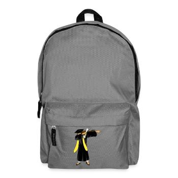 Dabbing Graduation Girl Diploma Funny High School  - Backpack - elephant grey - Front