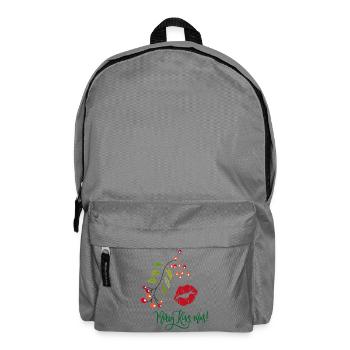 Merry Kiss-mas  Weihnachten - Rucksack - Mittelgrau - Vorne