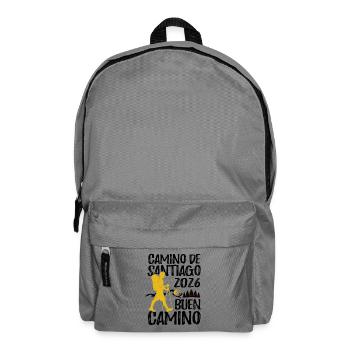 Buen Camino 2026 | Jakobsweg, Pilger, Santiago - Rucksack - Mittelgrau - Vorne