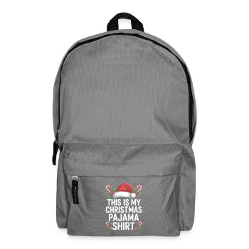 Ce t-shirt de pyjama de Noël - Sac à dos - gris éléphant - Devant