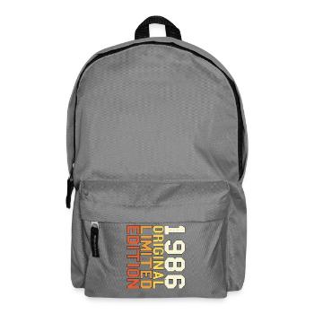Original 1986 Vintage Retro Birthday Gift 86 - Backpack - elephant grey - Front