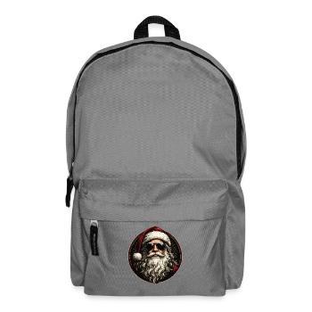 Cool Santa Weihnachtsmann mit Sonnenbrille Retro - Rucksack - Mittelgrau - Vorne