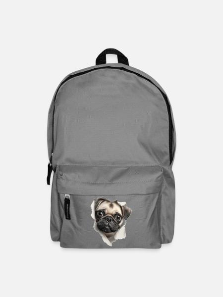 Mops - Rucksack - Mittelgrau