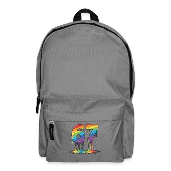 Célébration du mème Rainbow 67 - Sac à dos - gris éléphant - Devant