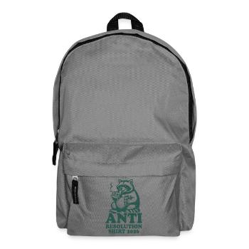 Raccoon | Anti Good Resolutions 2026 - Backpack - elephant grey - Front