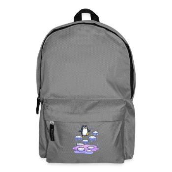 Galaktischer Pinguin auf Eisquellen - Backpack - elephant grey - Front