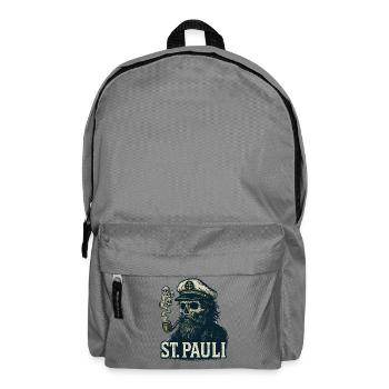 St Pauli Hamburg Paulianer Totenkopf Hafen Captain - Backpack - elephant grey - Front