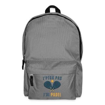 I can't I have padel - Backpack - elephant grey - Front
