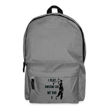 I Play Golf Awesome Like My Dad  - Backpack - elephant grey - Front