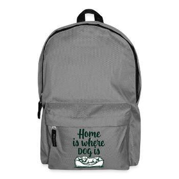 Home Is Where Dog Is Dog Love - Backpack - elephant grey - Front