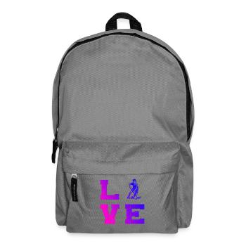 Motif emblématique du floorball - Sac à dos - gris éléphant - Devant