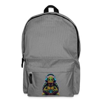 Turtle Gaming Animal Video Games Funny - Backpack - elephant grey - Front
