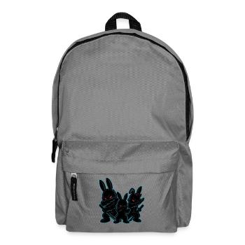 ninja osterhasen dabbing, coole bunny gang - Rucksack - Mittelgrau - Vorne