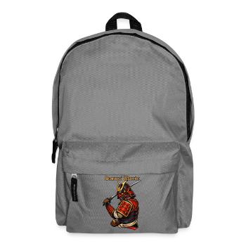 Samurai Krieger Japan Rüstung Bushido-Design - Rucksack - Mittelgrau - Vorne