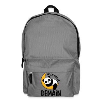 Lustiges T-Shirt "Je Le Do" morgen – Lustig - Rucksack - Mittelgrau - Vorne