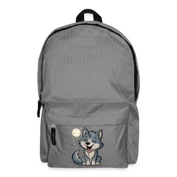 Mondlicht Wolfchen Kuschel - Rucksack - Mittelgrau - Vorne