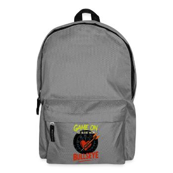 dart valentinstag bullseye, sie bleibt mein - Rucksack - Mittelgrau - Vorne