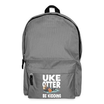 Hawaiian Ukulele Uke Otter Pun Uke - Backpack - elephant grey - Front
