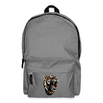 Tigre à dents de sabre Smilodon Grand chat Tigre à dents de sabre - Sac à dos - gris éléphant - Devant